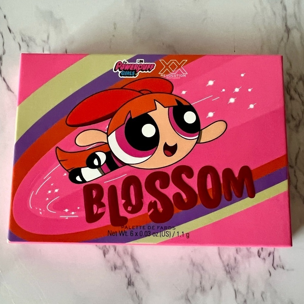 PowerPuff Girls- Blossom - 6 Shade Color Pan Eyeshadow Palette - New In Box